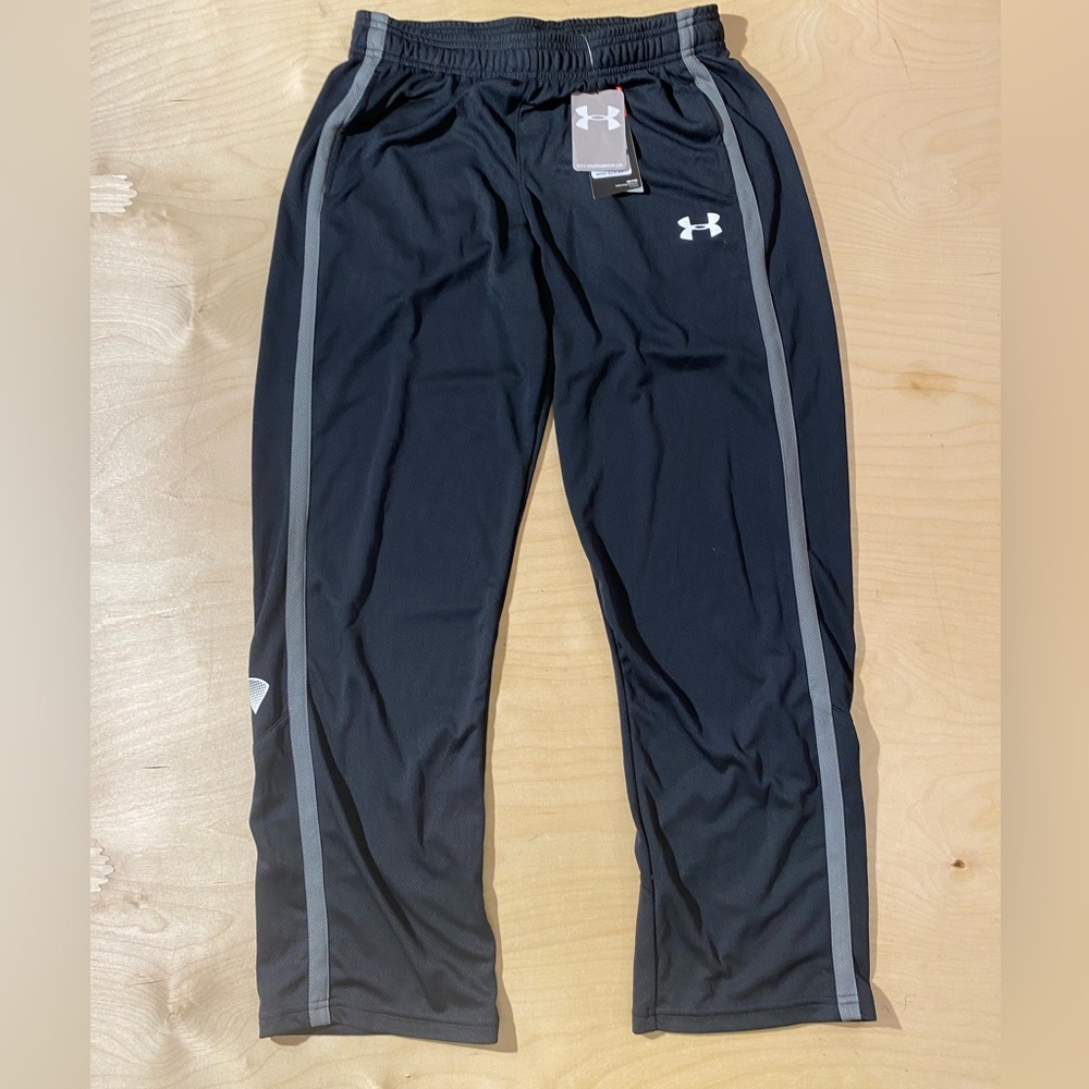 Under Armour Black and Gray Athletic Pants YXL (OV) - Picture 1 of 11
